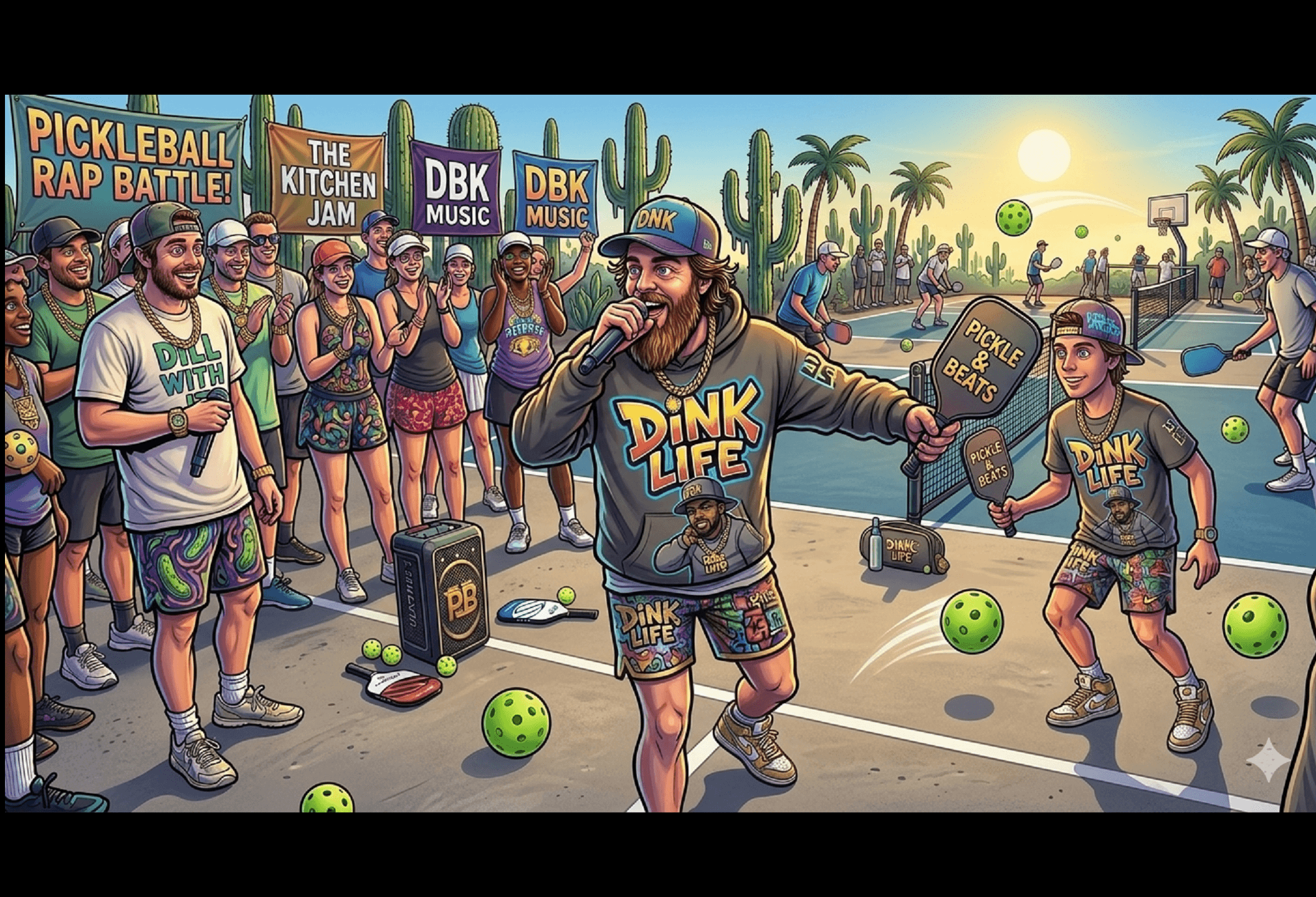 pickleball rap dude